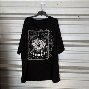 Black Graphic Short Sleeve Tee
